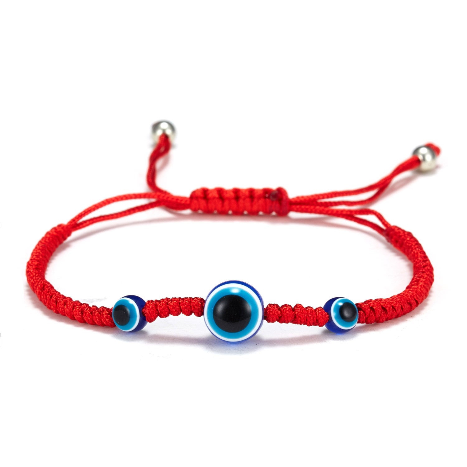 Wholesale Devil's Eye Red Rope Braided Adjustable Bracelet